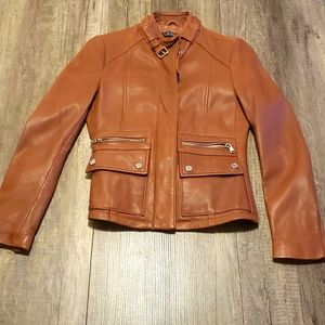 Ralph Lauren Tan Leather Jacket